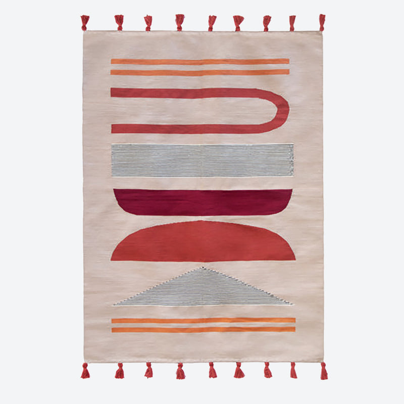 Burnt Orange Rug - Cotton