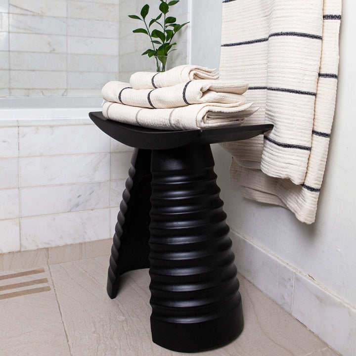 NATURAL WOOD ACCENT TABLES SUSTAINABLY-MADE