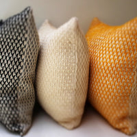 MODERN LUMBAR PILLOWS in Black, Cream and Yellow - 54kibo