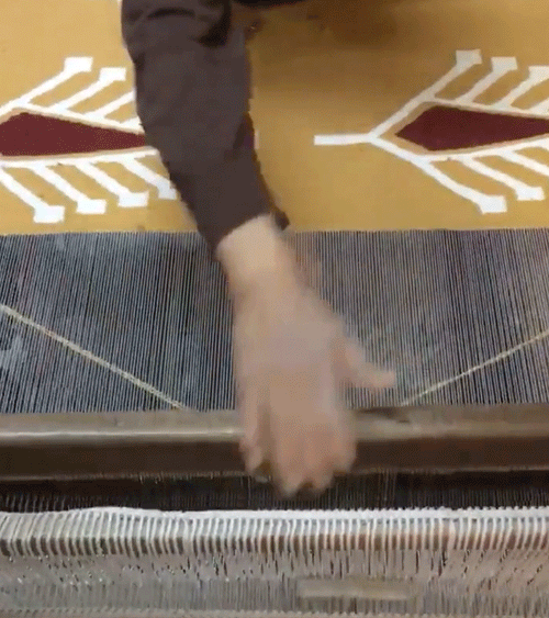Rust Brown Rug - Wool