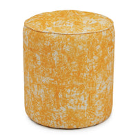 Batik Velvet Gold Ottoman