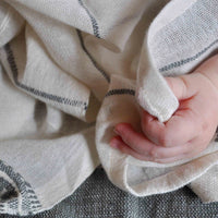 Cotton Muslin Blanket Set 2 - Lali Gray Blue