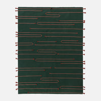 Dark Green Rug - Cotton