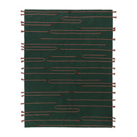 Dark Green Rug - Cotton
