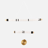 2 Stick Black Hanging Mobile Art