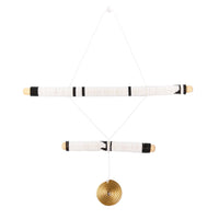 2 Stick Black Hanging Mobile Art