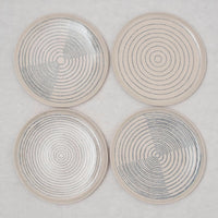 Harare Blue White Plates Set 4