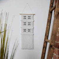 White Textured Wall Art - Triangles