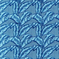 Leaf Blue Upholstery Fabric By The Yard