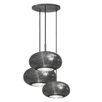 Lila Black Large Unique Chandelier