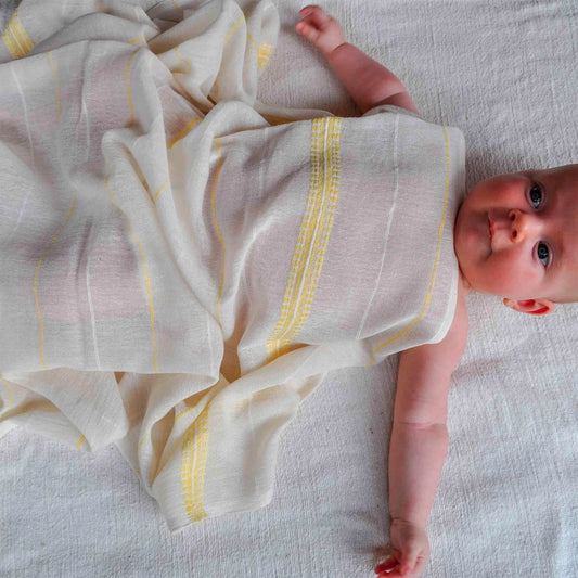 Muslin Blankets Baby Set 2 - Lali Gray Yellow