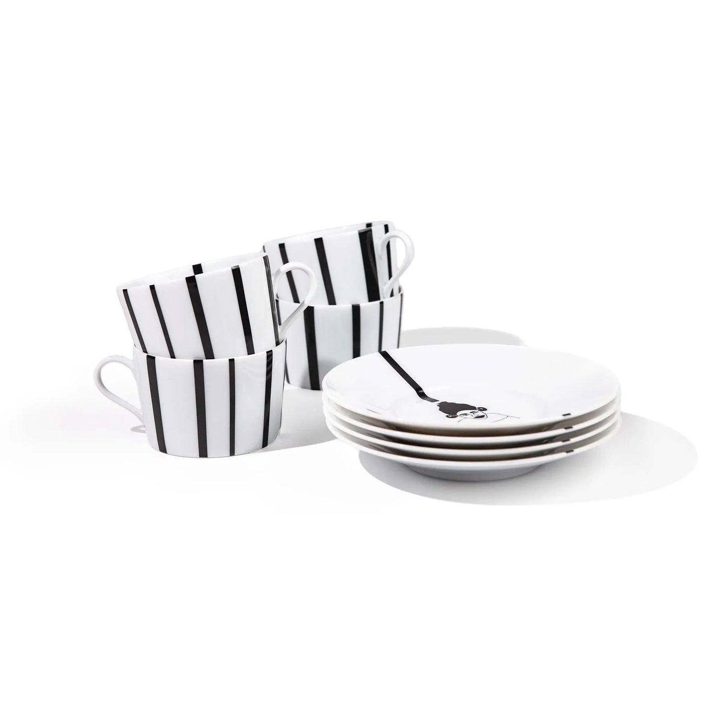 Nguka Limoges African Tea Set 8 pc