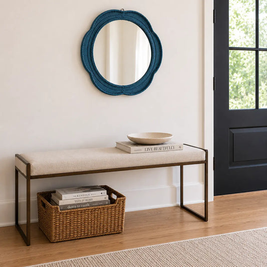 Decorative Wall Mirror - Turquoise Naka