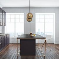 Warda Brass Long Pendant Light