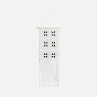 White Textured Wall Art - Triangles