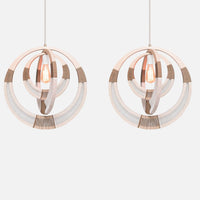 Woven White Pendant Light